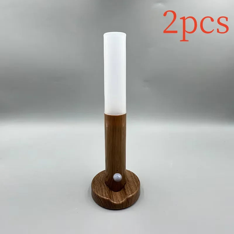 1Pc Intelligent Human Body Induction Night Light, LED Rechargeable Corridor Cabinet Wall Light, Household Toilet Wall Induction