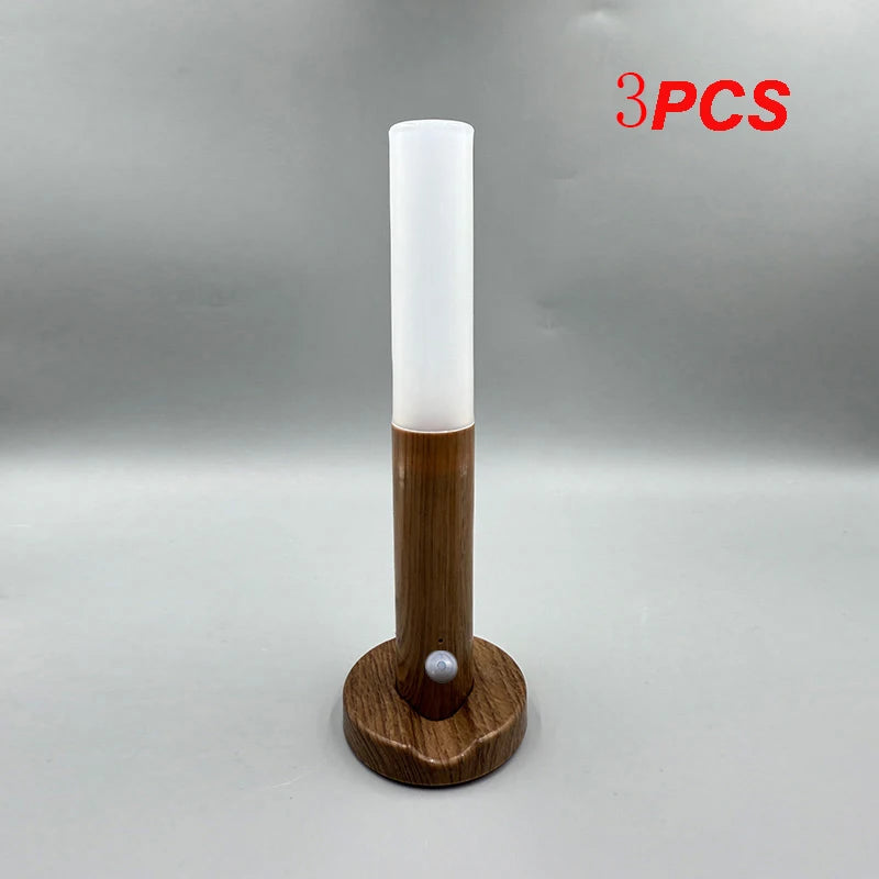 1Pc Intelligent Human Body Induction Night Light, LED Rechargeable Corridor Cabinet Wall Light, Household Toilet Wall Induction