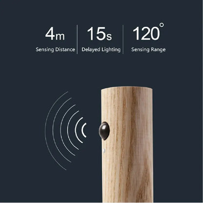 1Pc Intelligent Human Body Induction Night Light, LED Rechargeable Corridor Cabinet Wall Light, Household Toilet Wall Induction