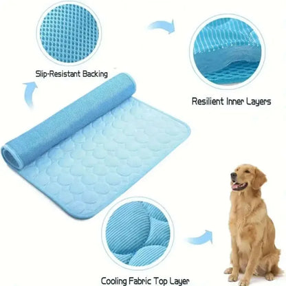 Cooling Dog Mat Summer Pad Mat for Dogs Cat Ice Silk Blanket Sofa Breathable Pet Dog Bed Summer Washable for Small Large Dog Cat