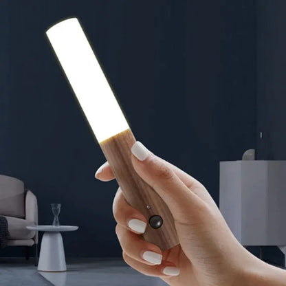 1Pc Intelligent Human Body Induction Night Light, LED Rechargeable Corridor Cabinet Wall Light, Household Toilet Wall Induction