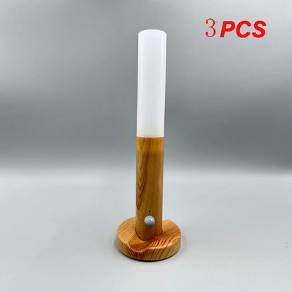 1Pc Intelligent Human Body Induction Night Light, LED Rechargeable Corridor Cabinet Wall Light, Household Toilet Wall Induction